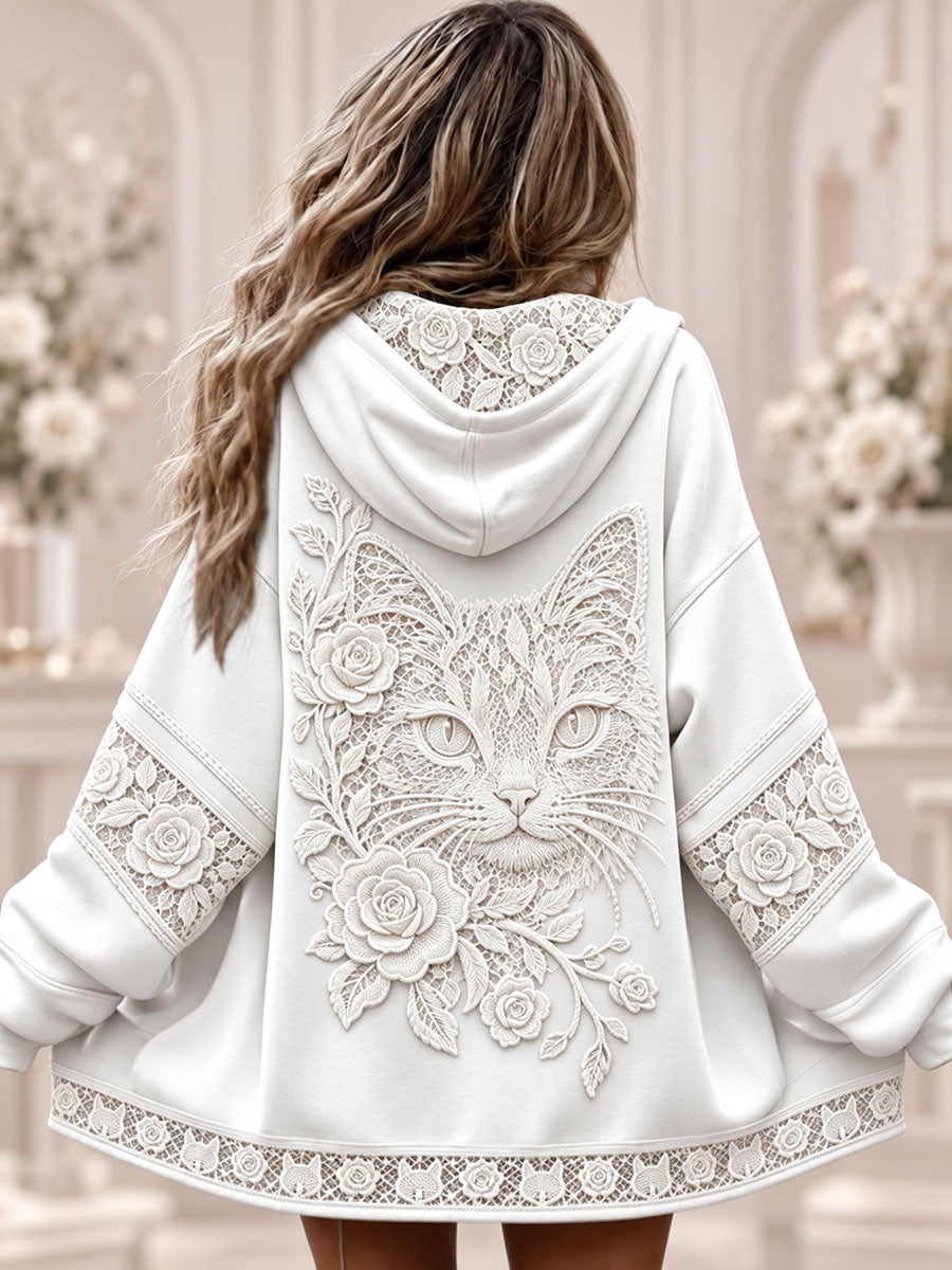 Women's Floral Cat Jackets gracestitchs