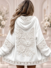 Women's Floral Cat Jackets gracestitchs