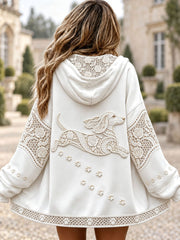 Women's Floral Dachshund Jackets gracestitchs