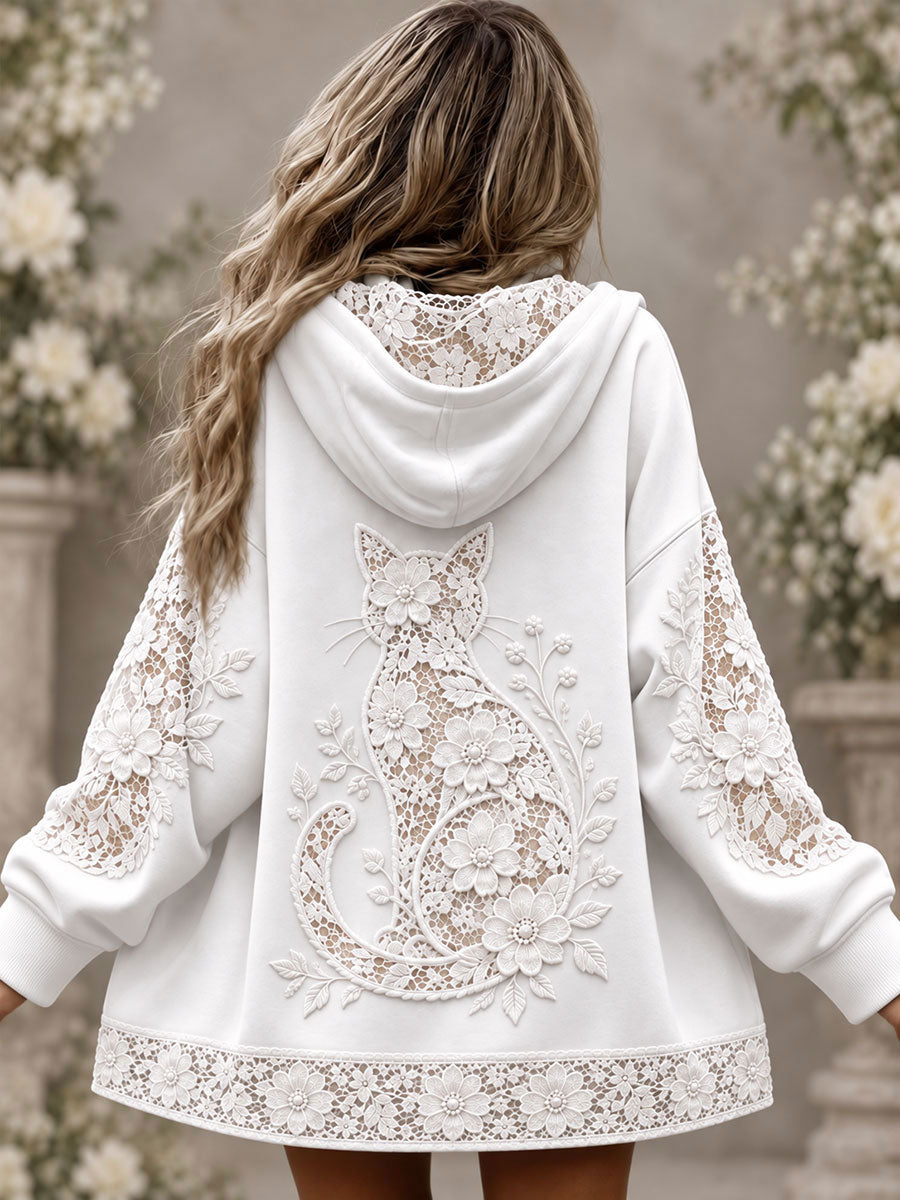 Women's Floral Cat Jackets gracestitchs