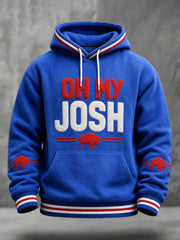 Unisex Football Lover Buf Art Prtinted Hoodie gracestitchs