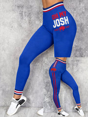 Women's Football Lover Buf Art Prtinted Leggings gracestitchs