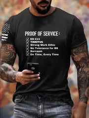 Men's DD-214  Print Short Sleeves T-shirt gracestitchs