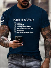 Men's DD-214  Print Short Sleeves T-shirt gracestitchs