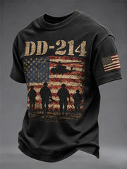 Men's Veteran Pride DD-214 Printed T-shirt gracestitchs