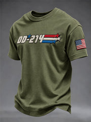 Men's Veteran Pride DD-214 Printed T-shirt gracestitchs