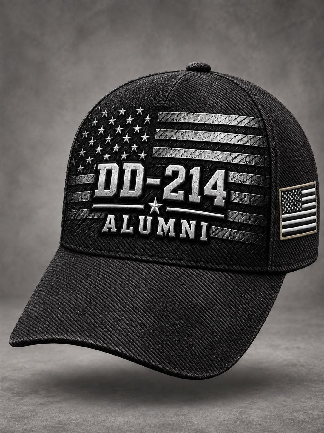 Unisex Veterans Day DD-214 Alumni US Flag Print Hat gracestitchs