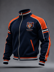 Men's Chicago Football Lover Bear Art Printed top gracestitchs