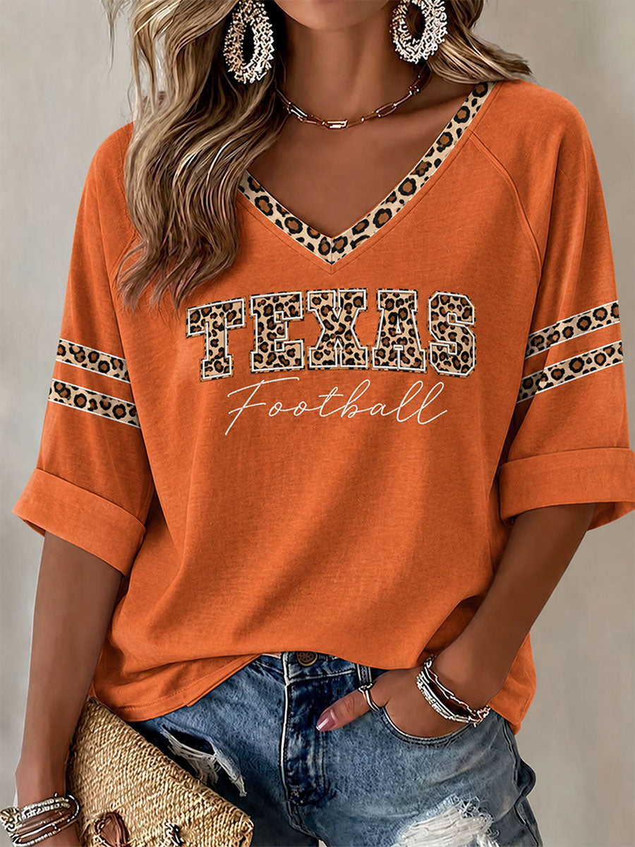Women's Mid-length Sleeves V-Neck T-Shirt gracestitchs