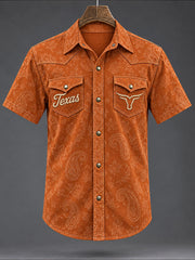 Men's Football Game Day Casual Shirt gracestitchs