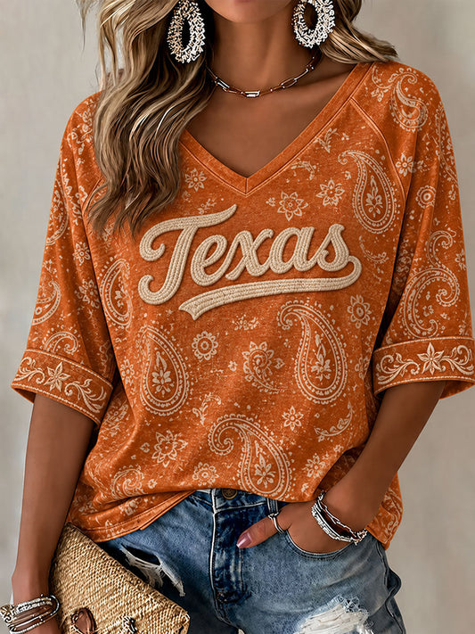 Women's Football Game Day Casual T-shirt gracestitchs