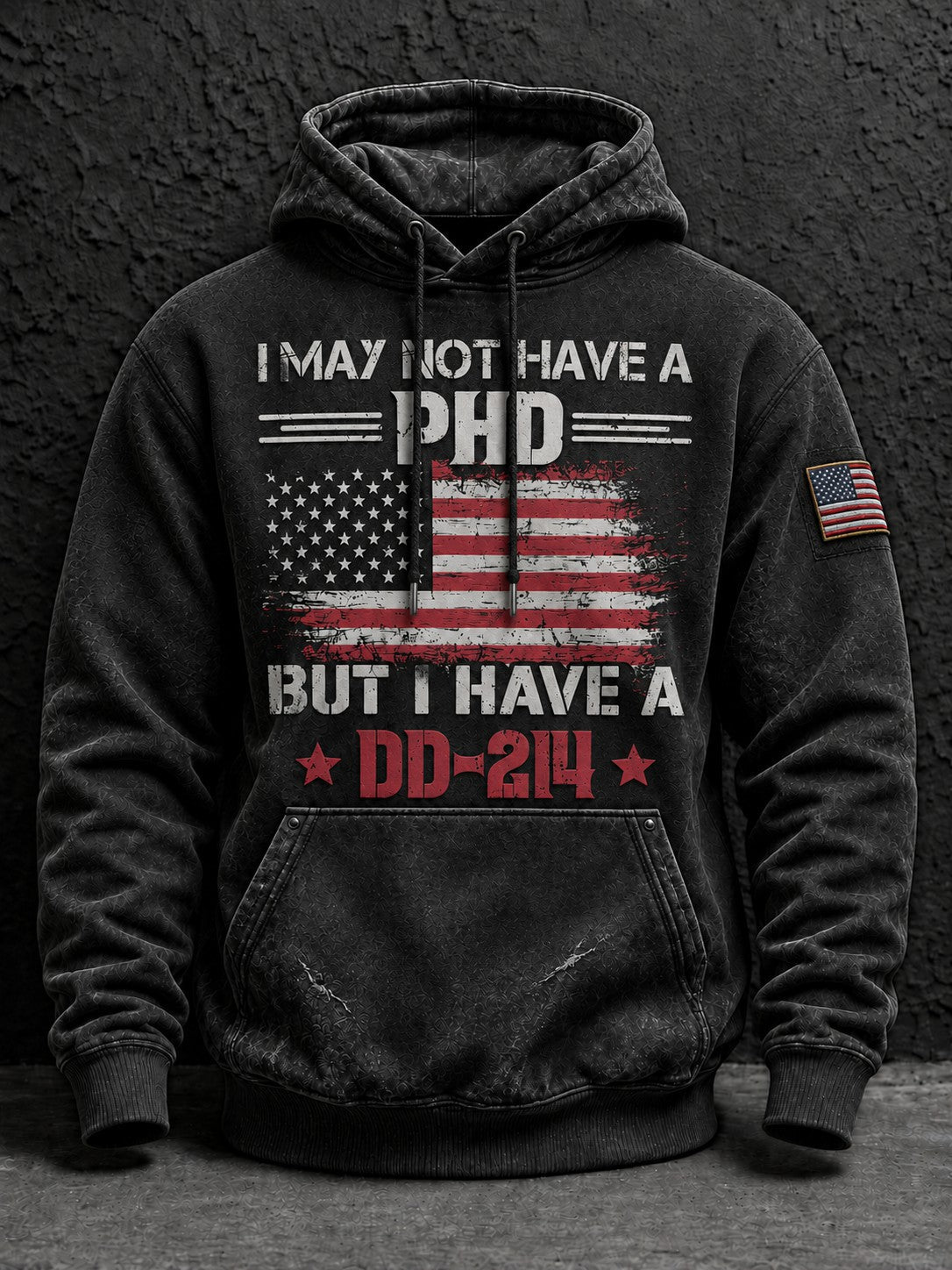 Men's Veterans Day Printed Hoodie gracestitchs