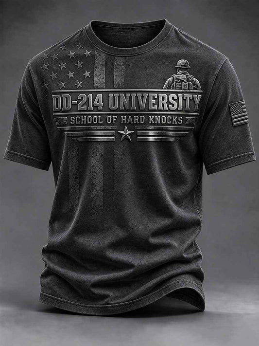 Men's DD-214 US Veterans Print T-Shirt