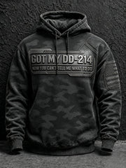 Men's DD-214 US Veterans Print Hoodie gracestitchs