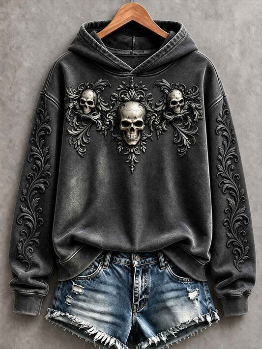 Women's Gothic Skull Halloween Hoodies