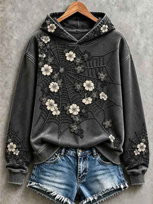 Women's Gothic Spiderweb Halloween Hoodies