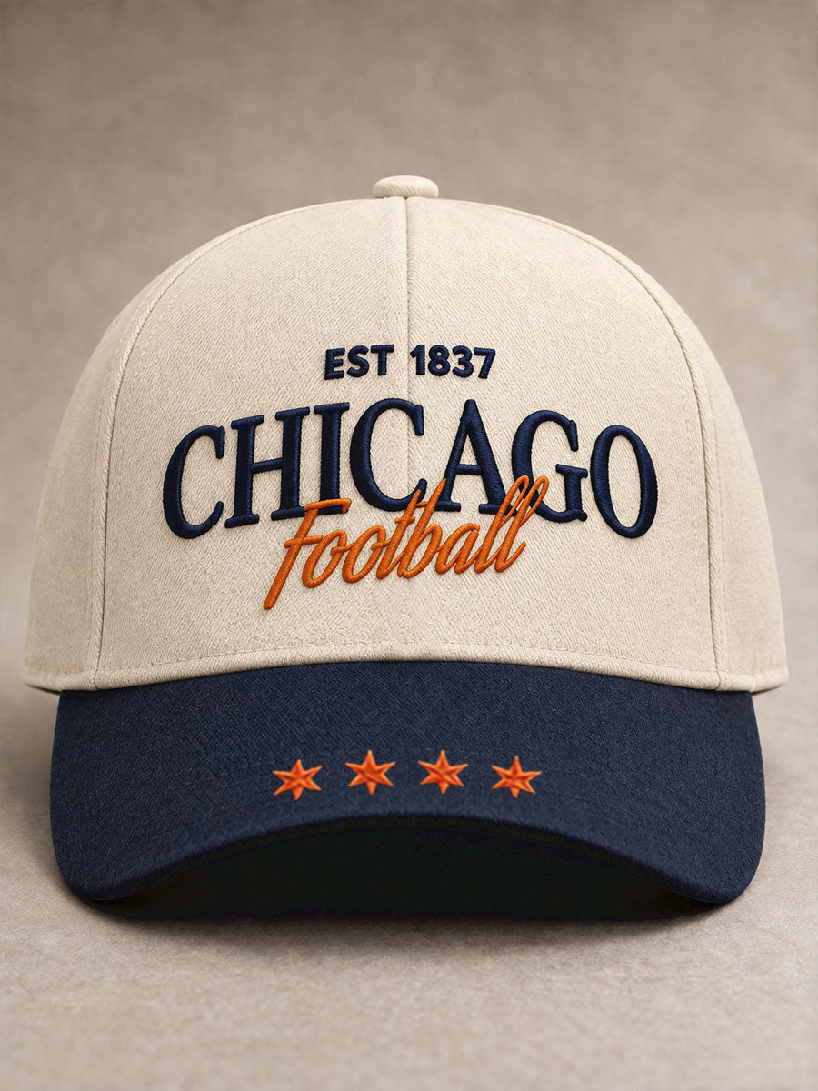 Unisex Chicago Football Lover Printed Hat gracestitchs