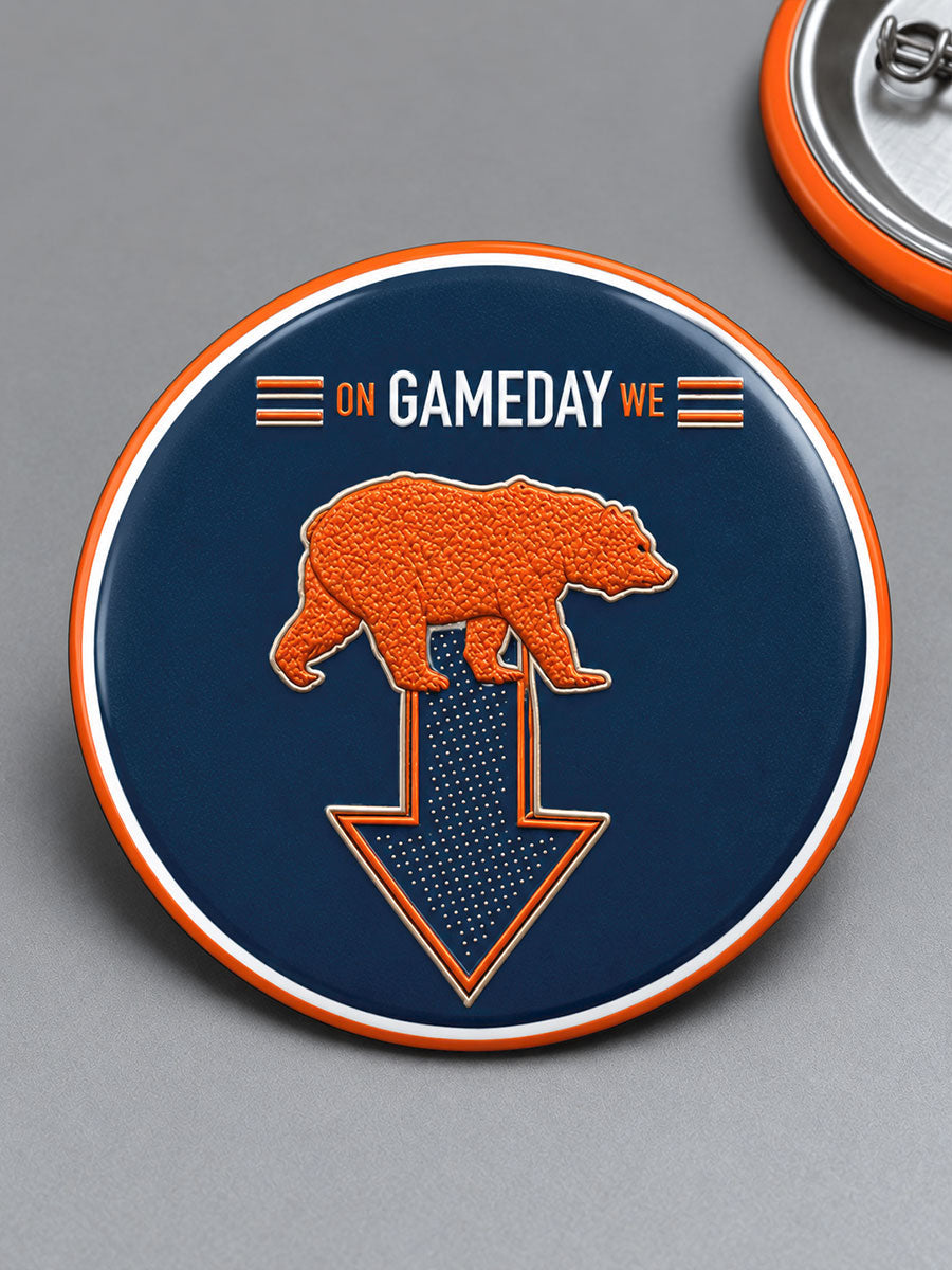 Chicago Football Lover Printed Pins gracestitchs