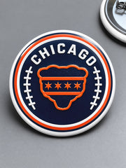 Chicago Football Lover Printed Pins gracestitchs