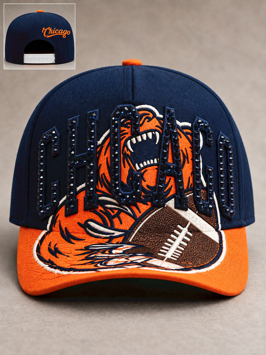 Unisex Chicago Football Lover Printed Hat gracestitchs
