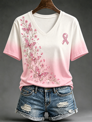 Women's Breast Cancer Short-sleeved T-shirt gracestitchs