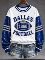 Women's Cowboys Football Fans Lovers Gameday Casual Regular Sweatshirt gracestitchs