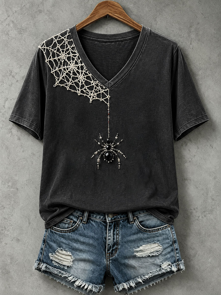 Women's Jewelry Art Spider T-Shirt gracestitchs