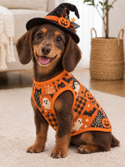 Halloween Pet Sleeveless Vest - Suitable for Cats and Dogs gracestitchs