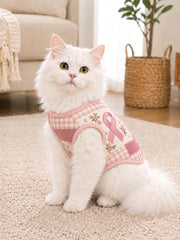 Breast Cancer Awareness Cat Vests gracestitchs
