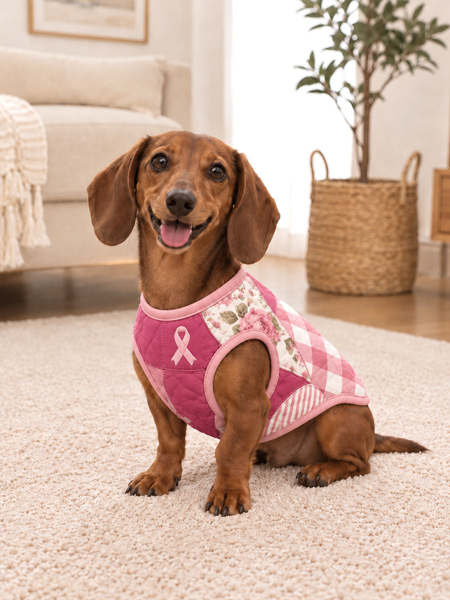 Breast Cancer Awareness Dog Vests gracestitchs