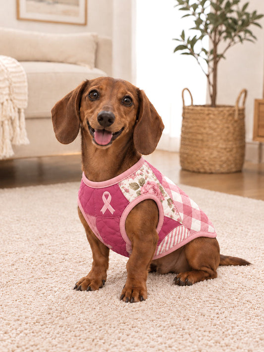 Breast Cancer Awareness Dog Vests gracestitchs