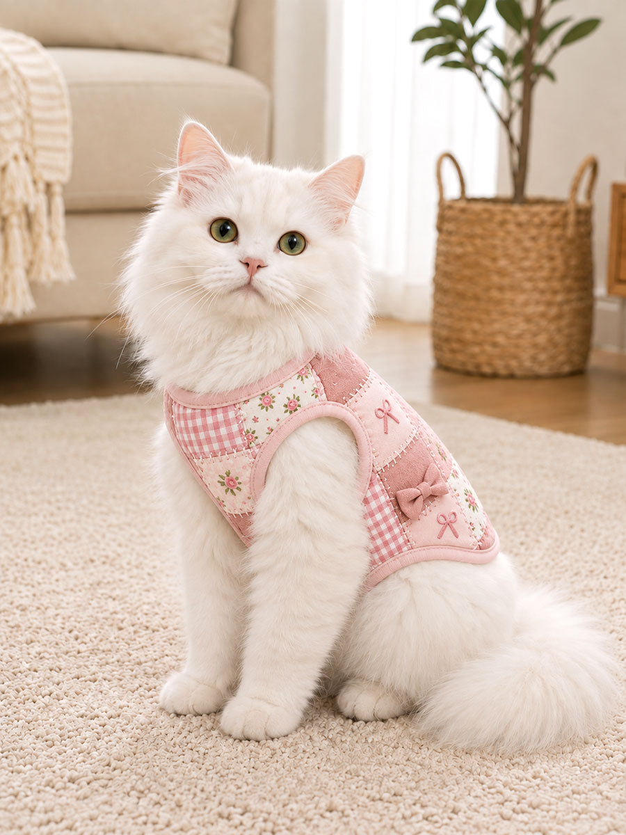 Breast Cancer Awareness Cat Vests gracestitchs