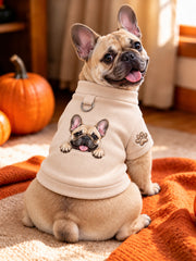Cute French Bulldog Print Dog Short-Sleeve Shirt (with D-ring) gracestitchs