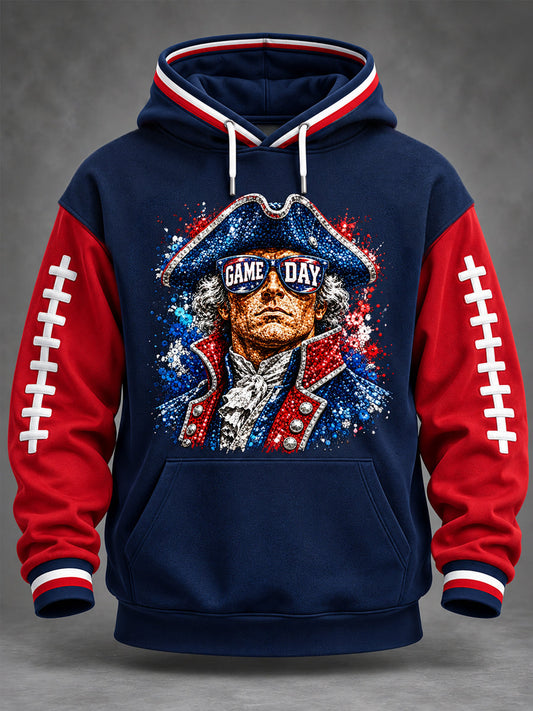 Men's Football Gameday Gift For Football Fans Casual Hoodie gracestitchs