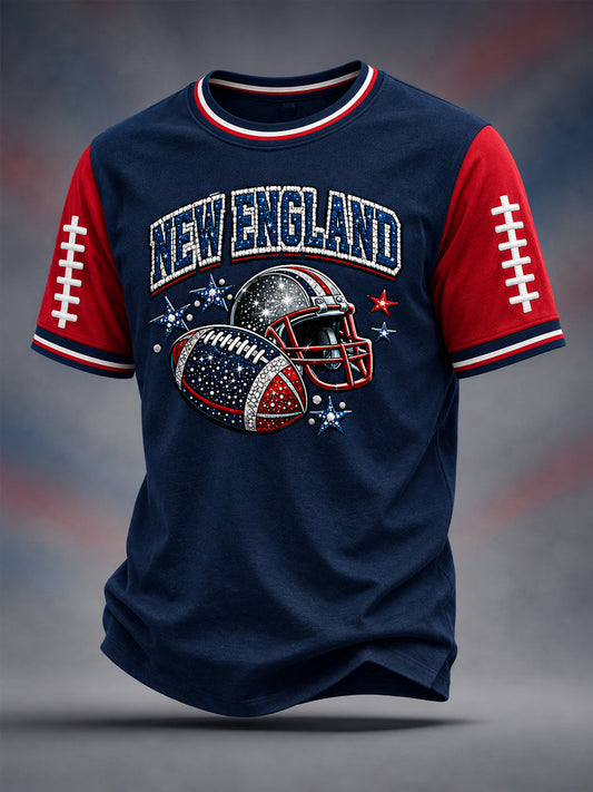 Men's Football Gameday Gift For Football Fans Casual Tee gracestitchs