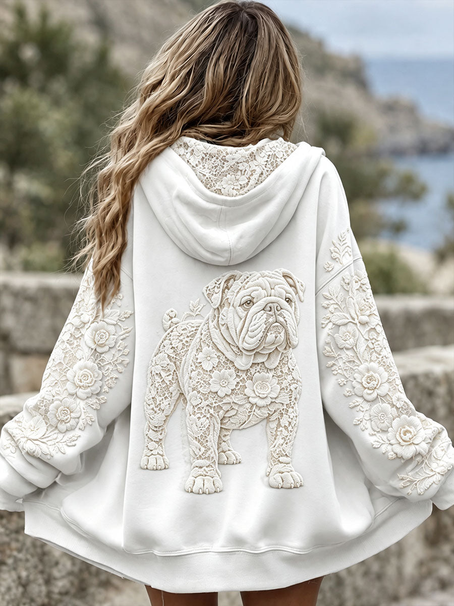 Women's British Bulldog Print Jackets gracestitchs