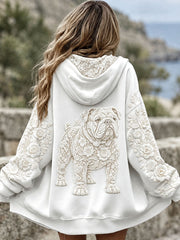Women's British Bulldog Print Jackets gracestitchs