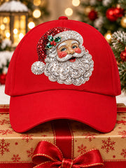 Unisex Santa Claus Print Casual Hat gracestitchs