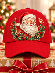 Unisex Santa Claus Print Casual Hat gracestitchs