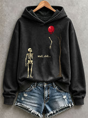 Women's Funny Skeleton Hoodie gracestitchs