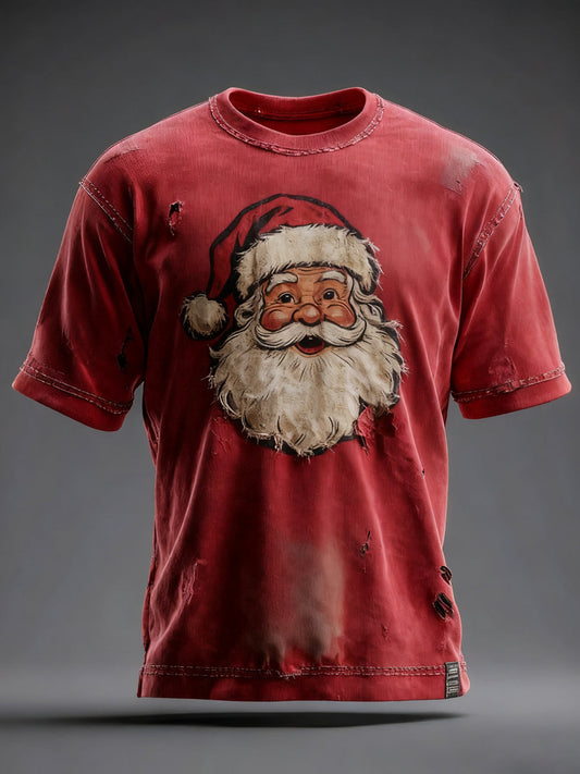 Men's Christmas Print Casual T-shirt gracestitchs