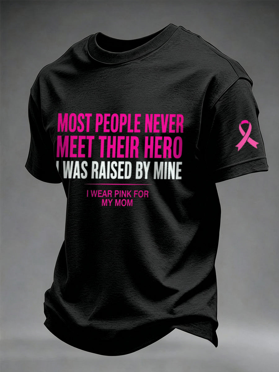 Men's Breast Cancer Awareness Real Men Wear Pink T-Shirt gracestitchs