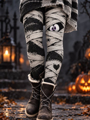 Women's Halloween Print Leggings gracestitchs