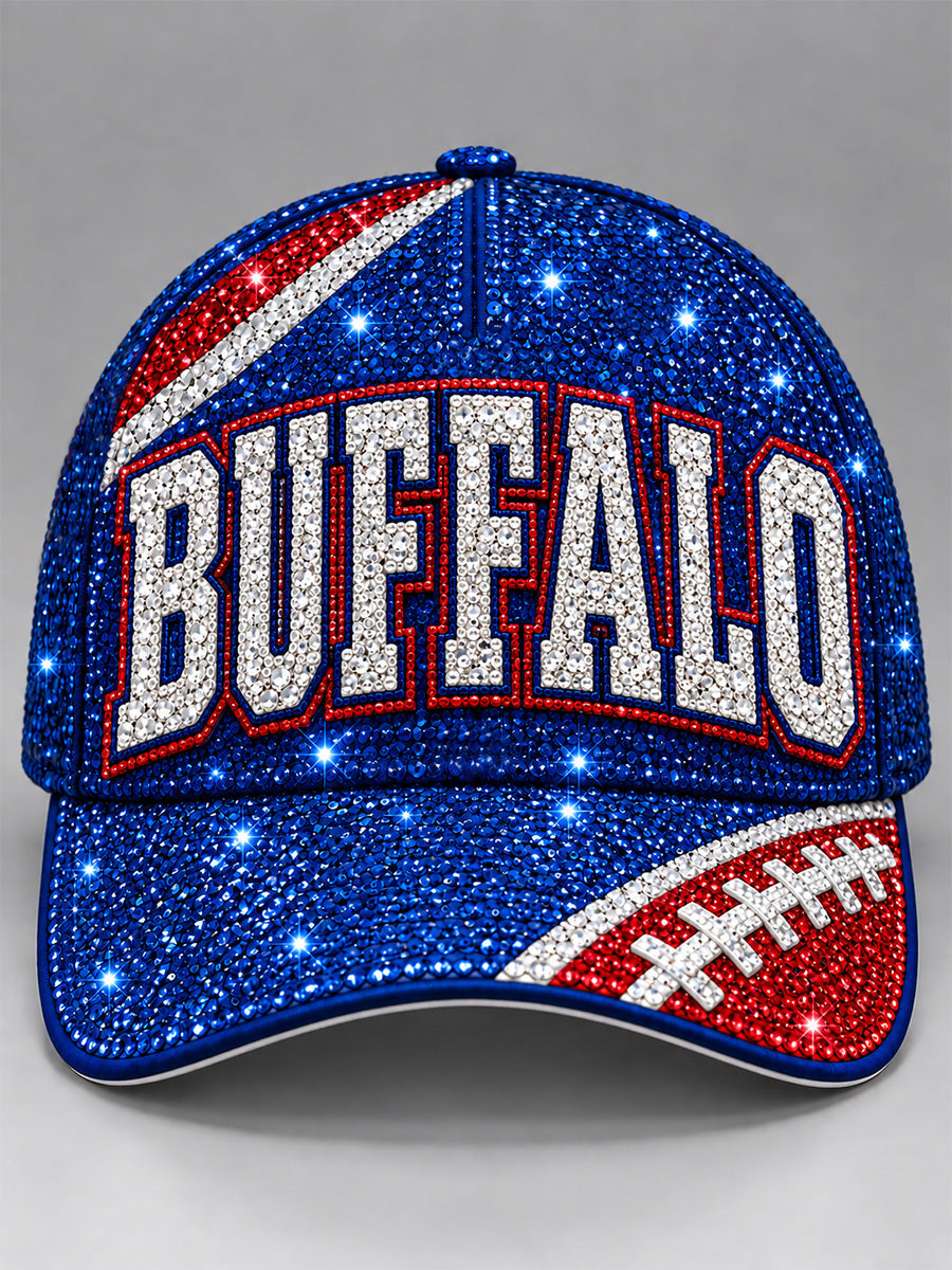 Unisex Football Lover Buffalo Print Hat gracestitchs