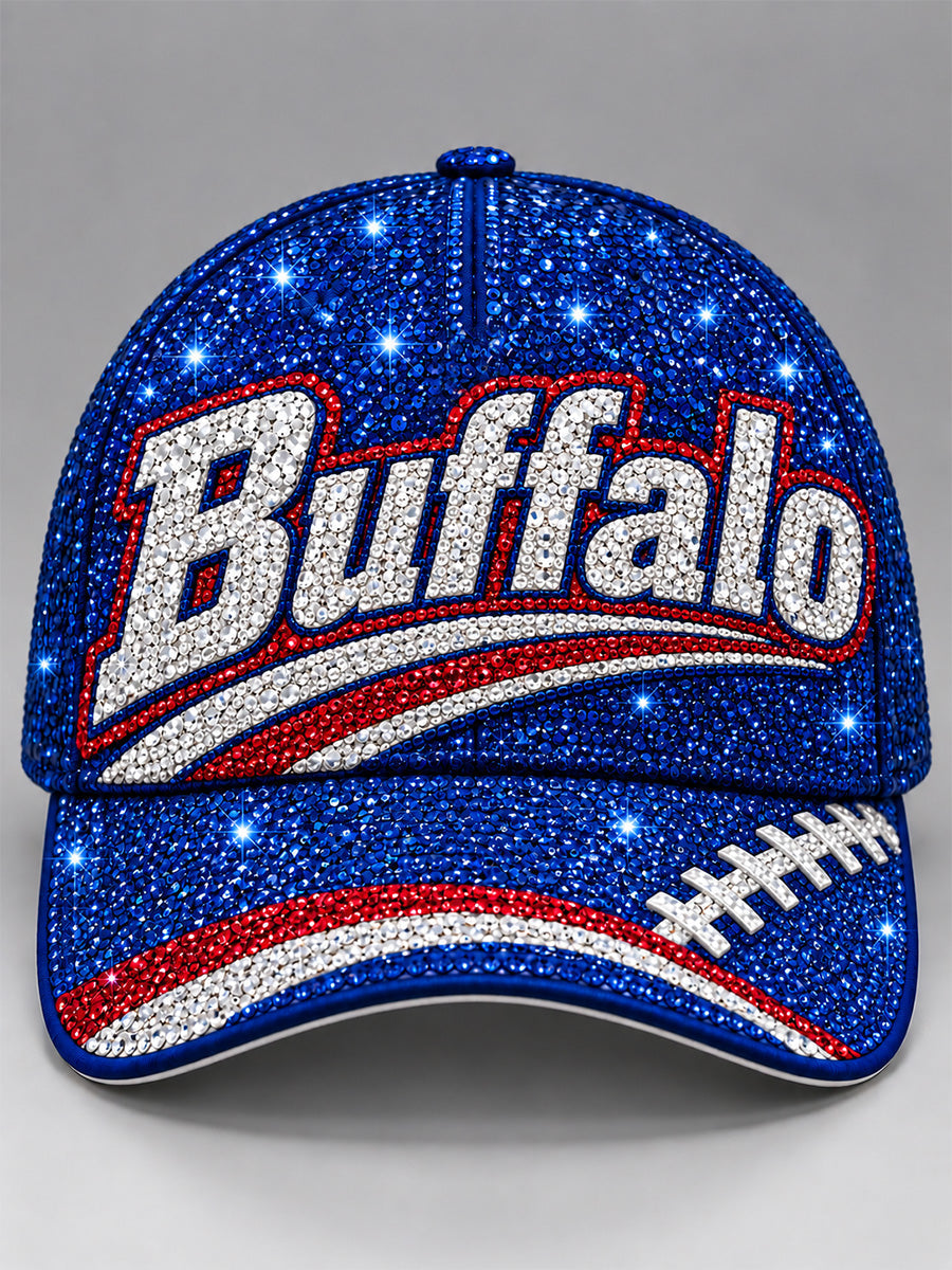 Unisex Football Lover Buffalo Print Hat gracestitchs
