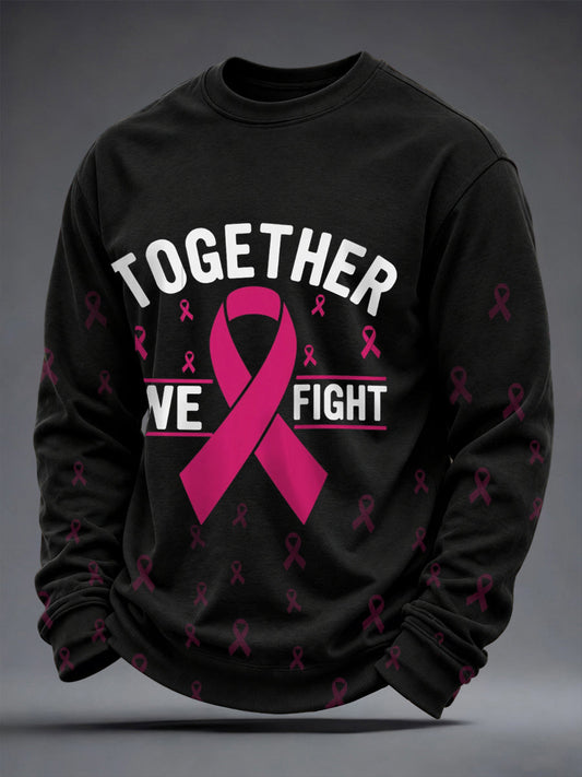 Men's Breast Cancer Awareness Together We Fight Sweatshirt gracestitchs