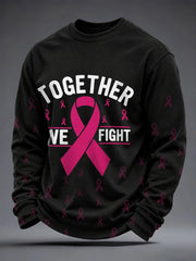 Men's Breast Cancer Awareness Together We Fight Sweatshirt gracestitchs