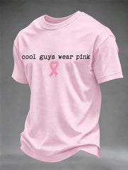 Men's Breast Cancer Awareness I Wear Pink For Her T-shirt gracestitchs