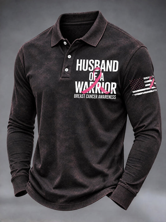 Men's Breast Cancer Awareness Real Men Wear Pink Long Seeve Shirt gracestitchs