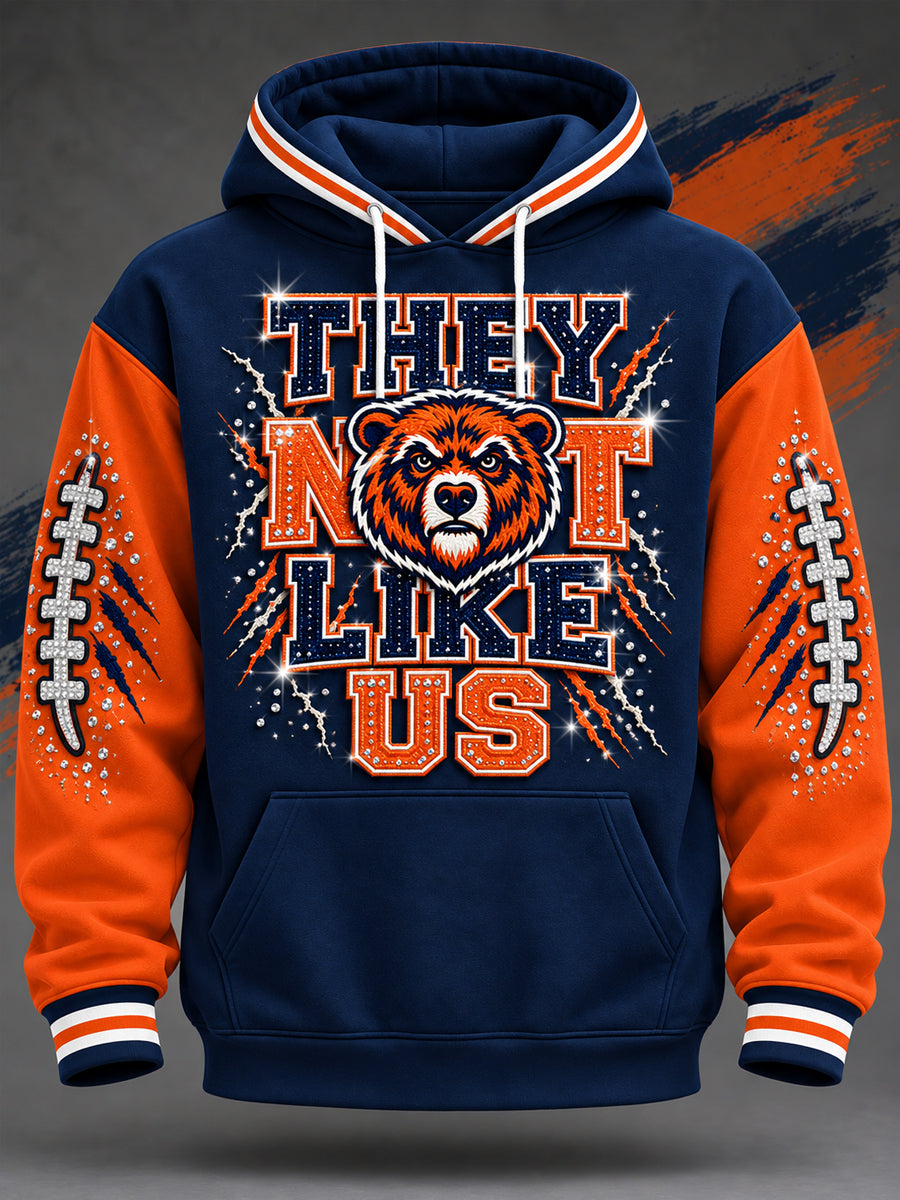 Men's They Not Like Us Football Gameday Gift For Football Fans Casual Hoodie gracestitchs